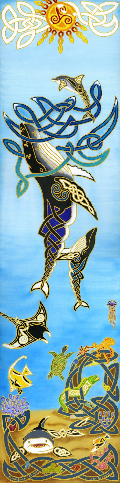 Maui Celtic Ocean by Hamish Burgess, printed by Maui Digital Imaging.