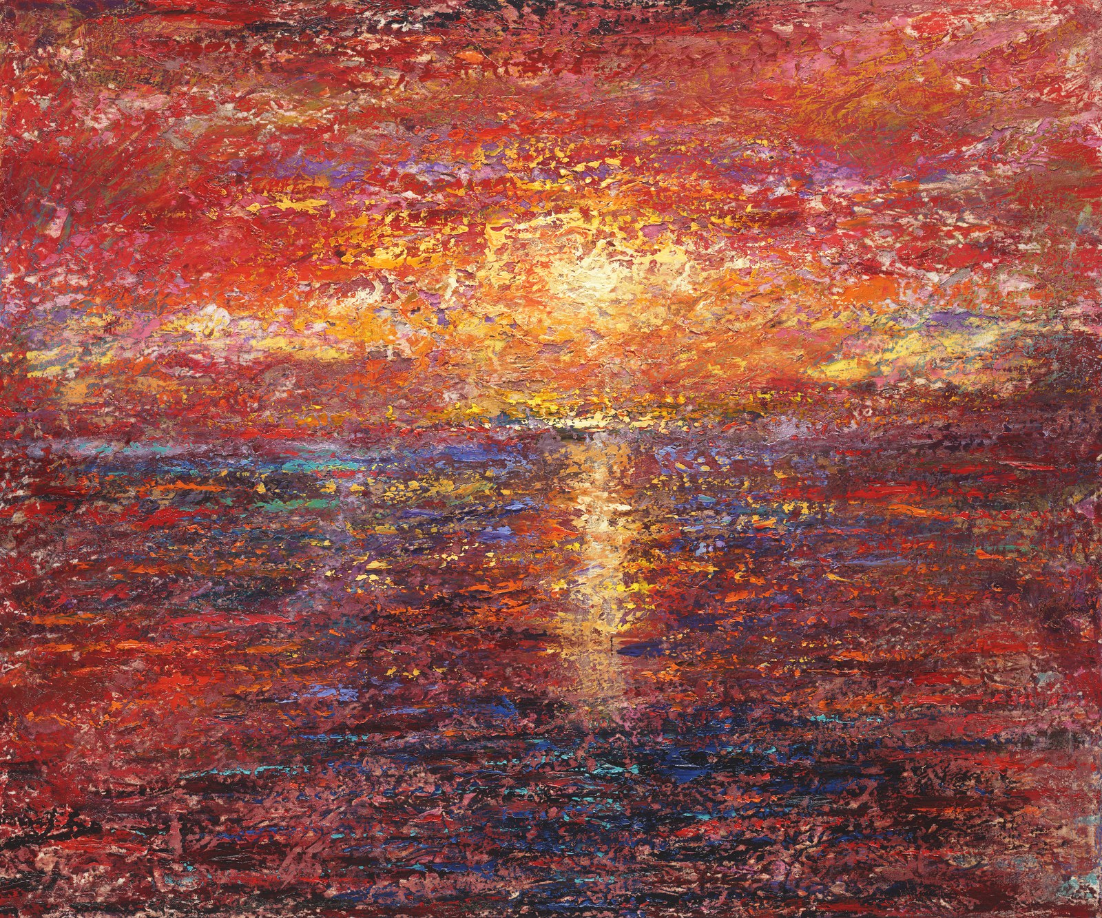 Red Sunset by Twins Fine Art, printed by Maui Digital Imaging.